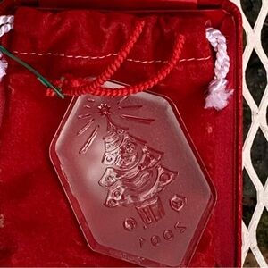 Waterford 2001 Oh Christmas Tree Ornament Crystal in Box